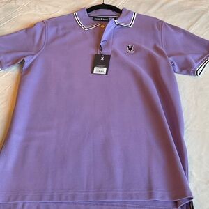 Men’s NWT Psycho Bunny Lavender Purple Polo